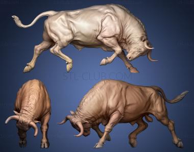 3D model Bull attack (STL)